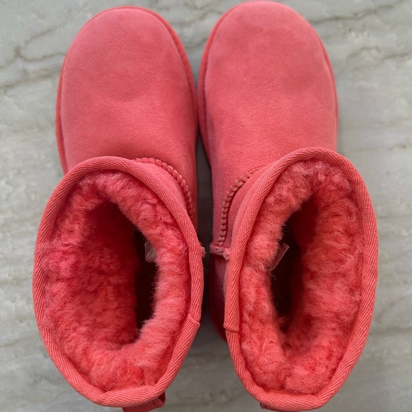 NEW Ugg Classic Mini II Boot Punch Pink 1016222 Women’s Size 6 Suede - Picture 7 of 9